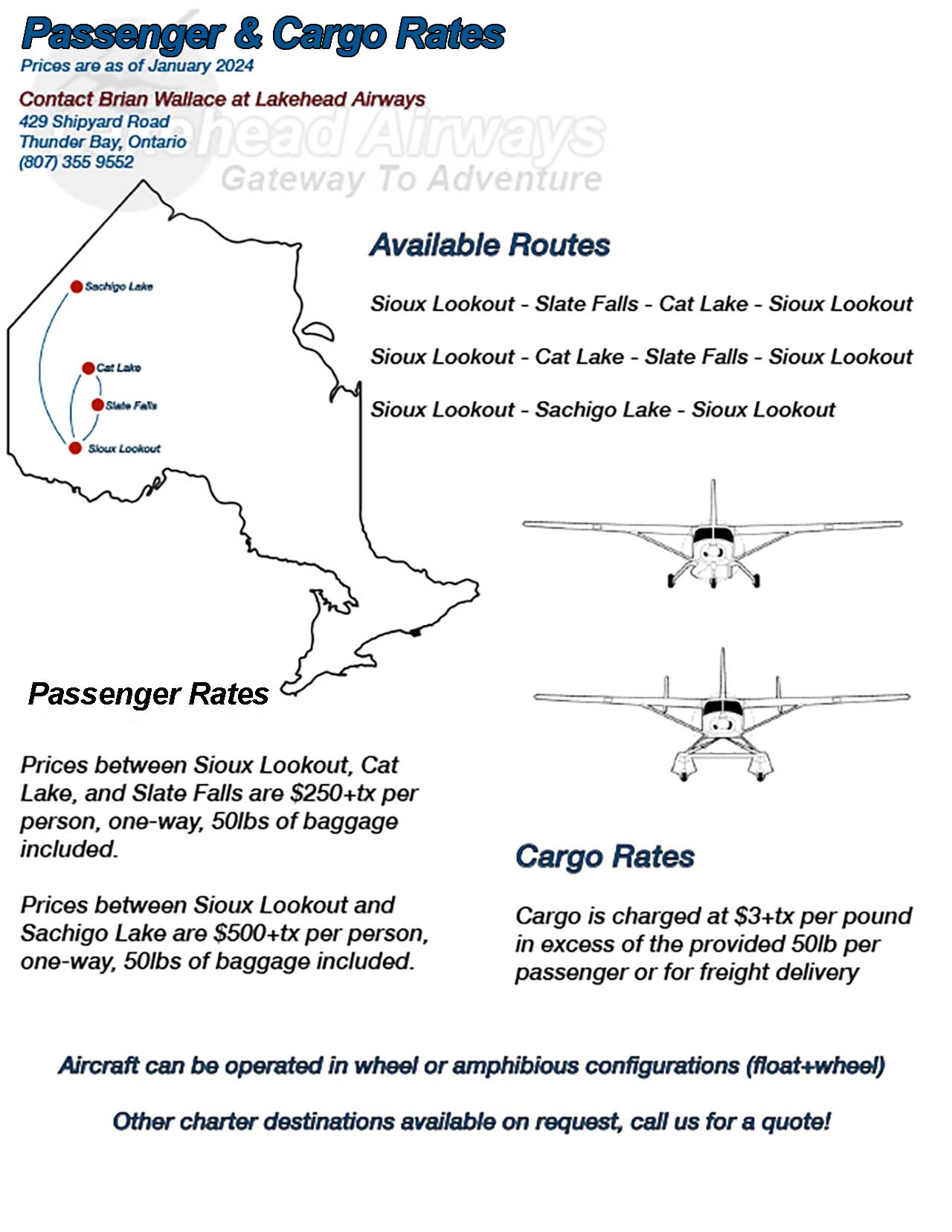 Passenger Cargo Rtes 2024